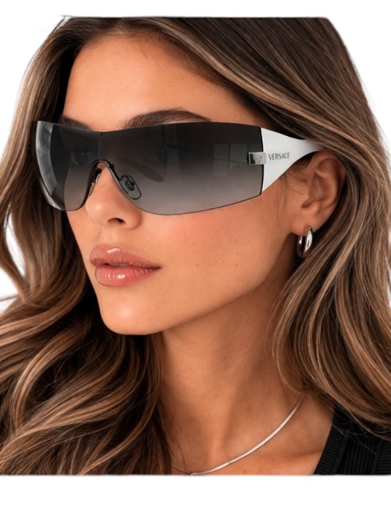 Versace Accessories - NWT Versace Elegant Smoke & White Sunglasses for Women MSRP $228